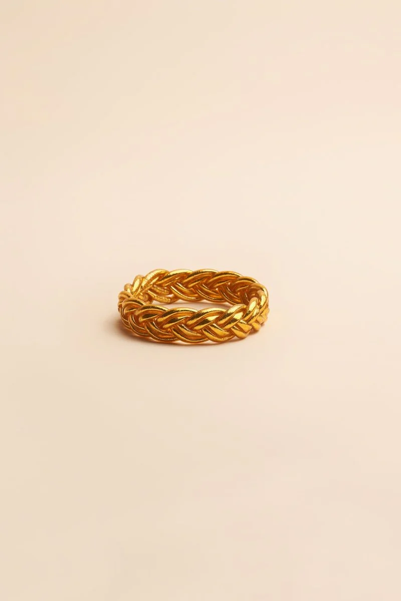 Bracelet kumali - jonc double tresse